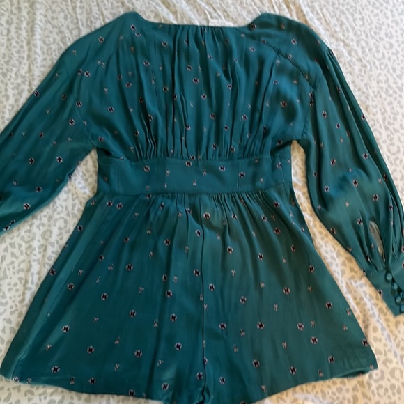 Free people- romper in green - Picture 6 of 10